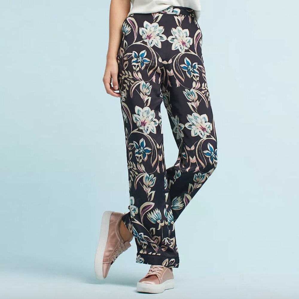{Kachel | Anthropologie} Percy Floral Pants ~ Size 6
